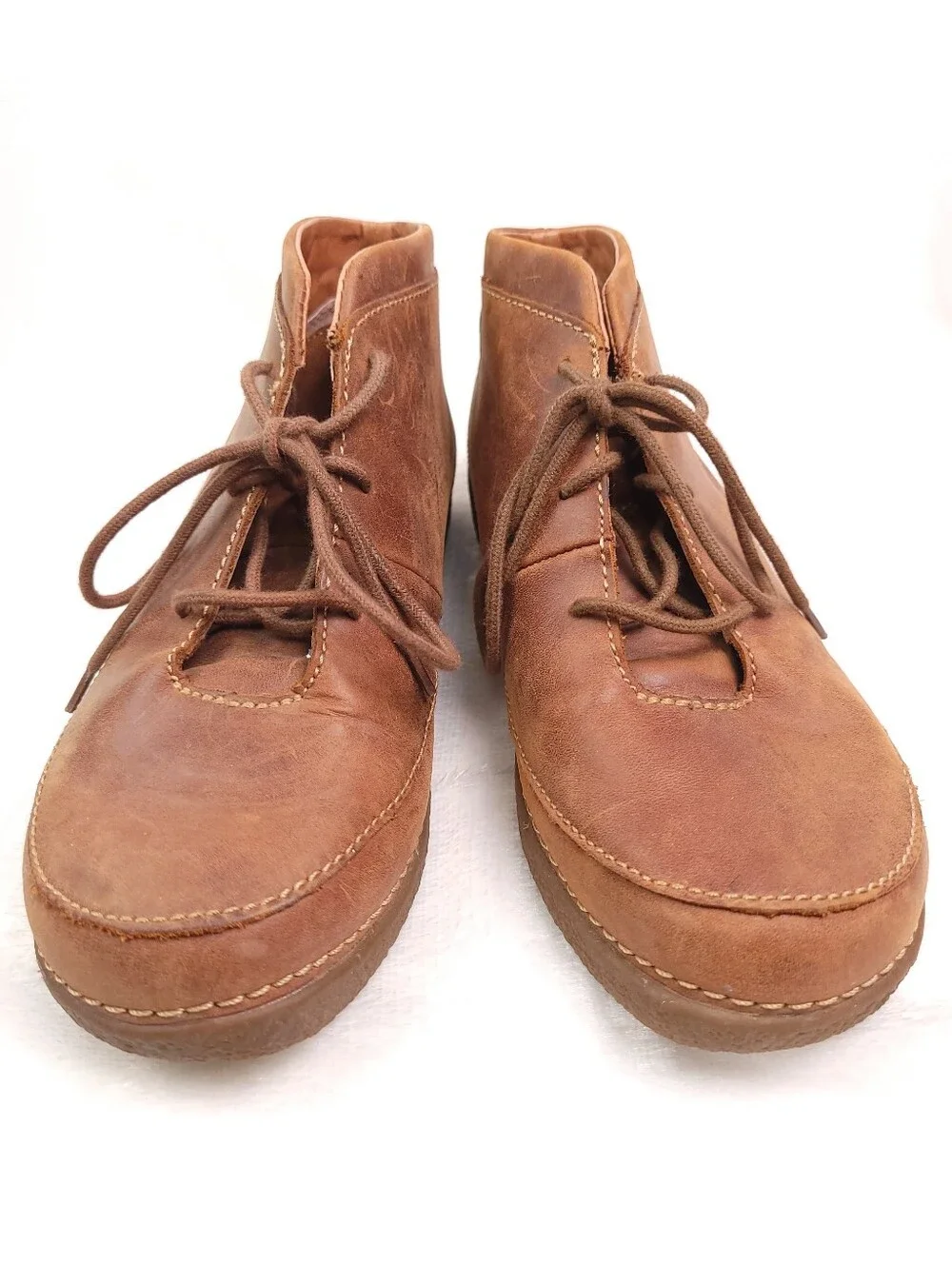 Duluth Trading Co Andina Ankle Boots Brown Leather Women 7.5